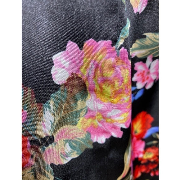 Torrid Strapless Dress Floral Black with Belt Size 2X - Picture 3 of 8